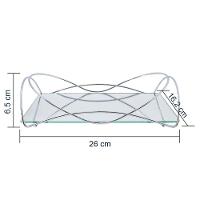 Bandeja Isabela Cromada 15 X 25 Cm Hara - 3