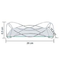 Bandeja Isabela Cromada 15 X 25 Cm Hara