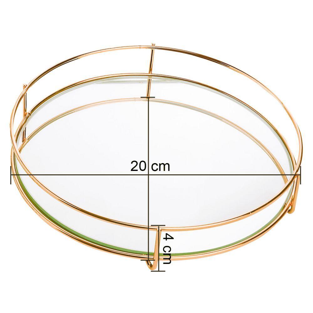 Bandeja Hara Fence Golden Redonda 20cm - 2