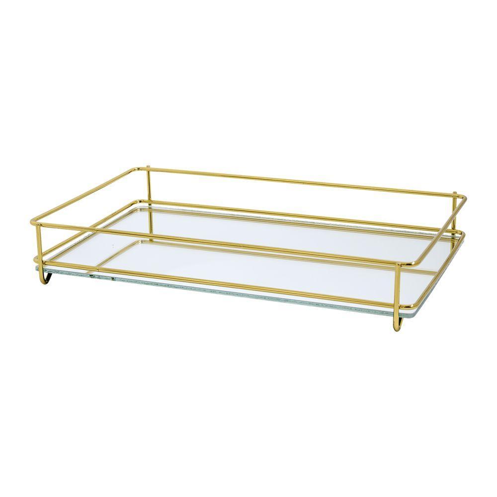 Bandeja Hara Fence Dourada 15x25cm - 2