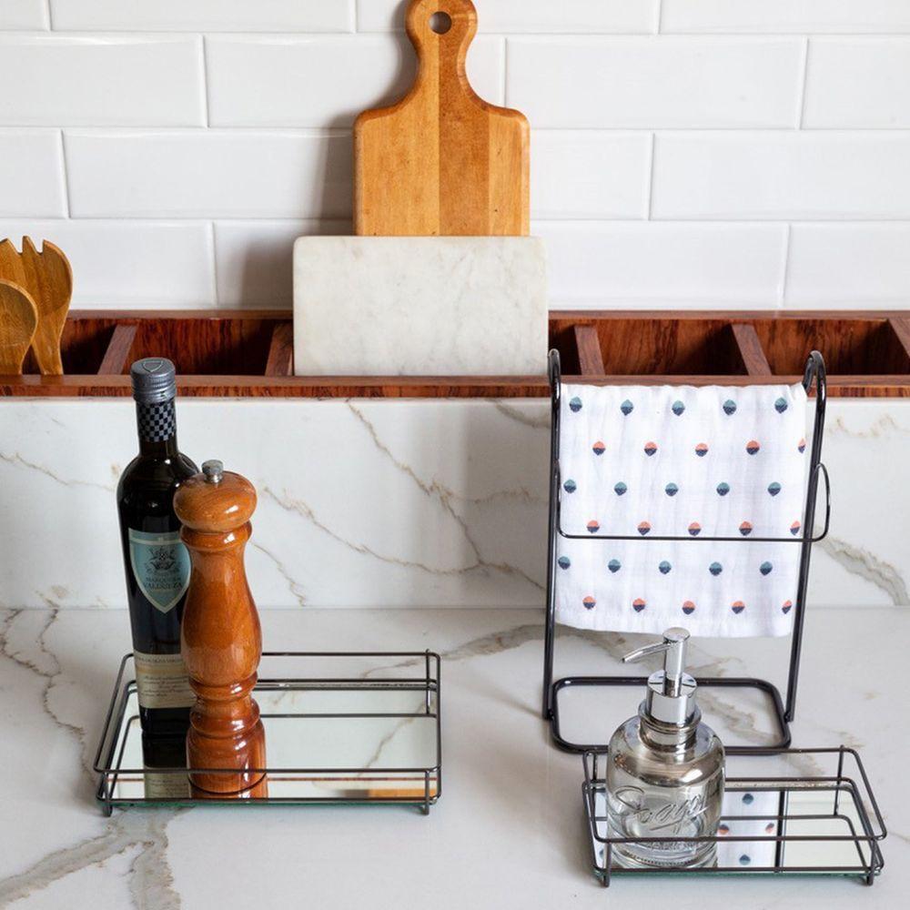 Bandeja Hara Fence Black Matte 15x25cm - 5