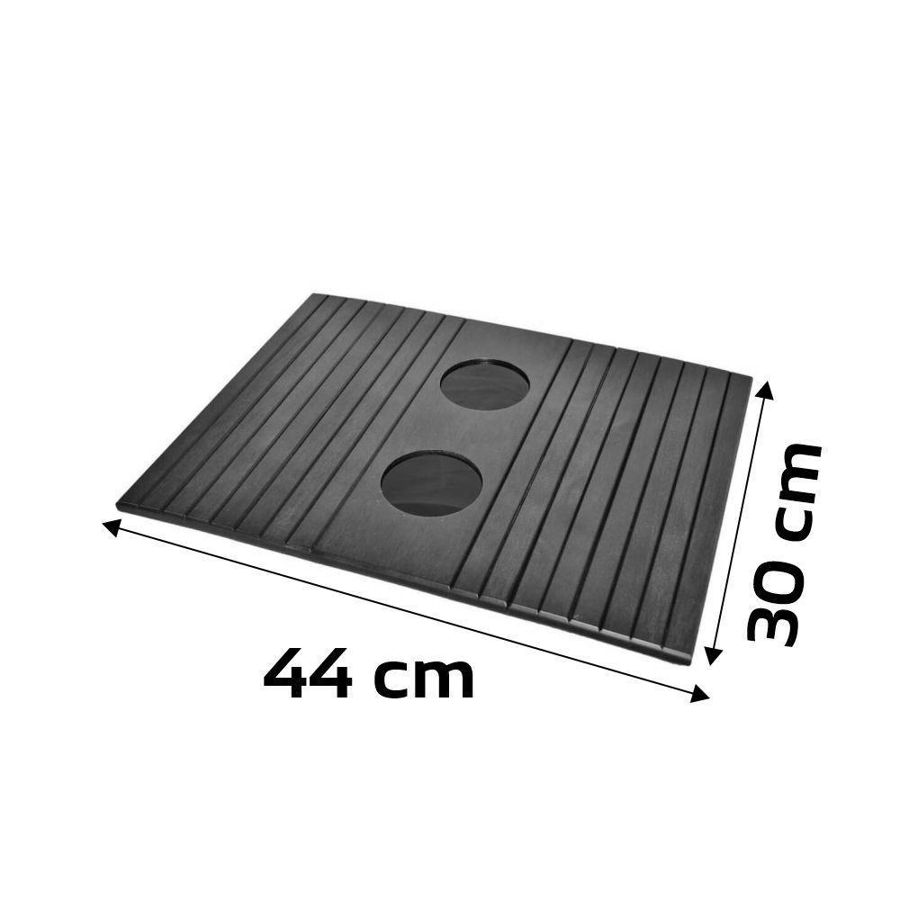 Bandeja Esteira Para Braço De Sofá Cor Mel Com Porta Copos - 2