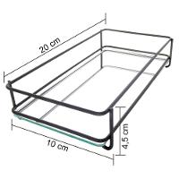 Bandeja Hara Fence Black Matte 10 X 20cm - 3