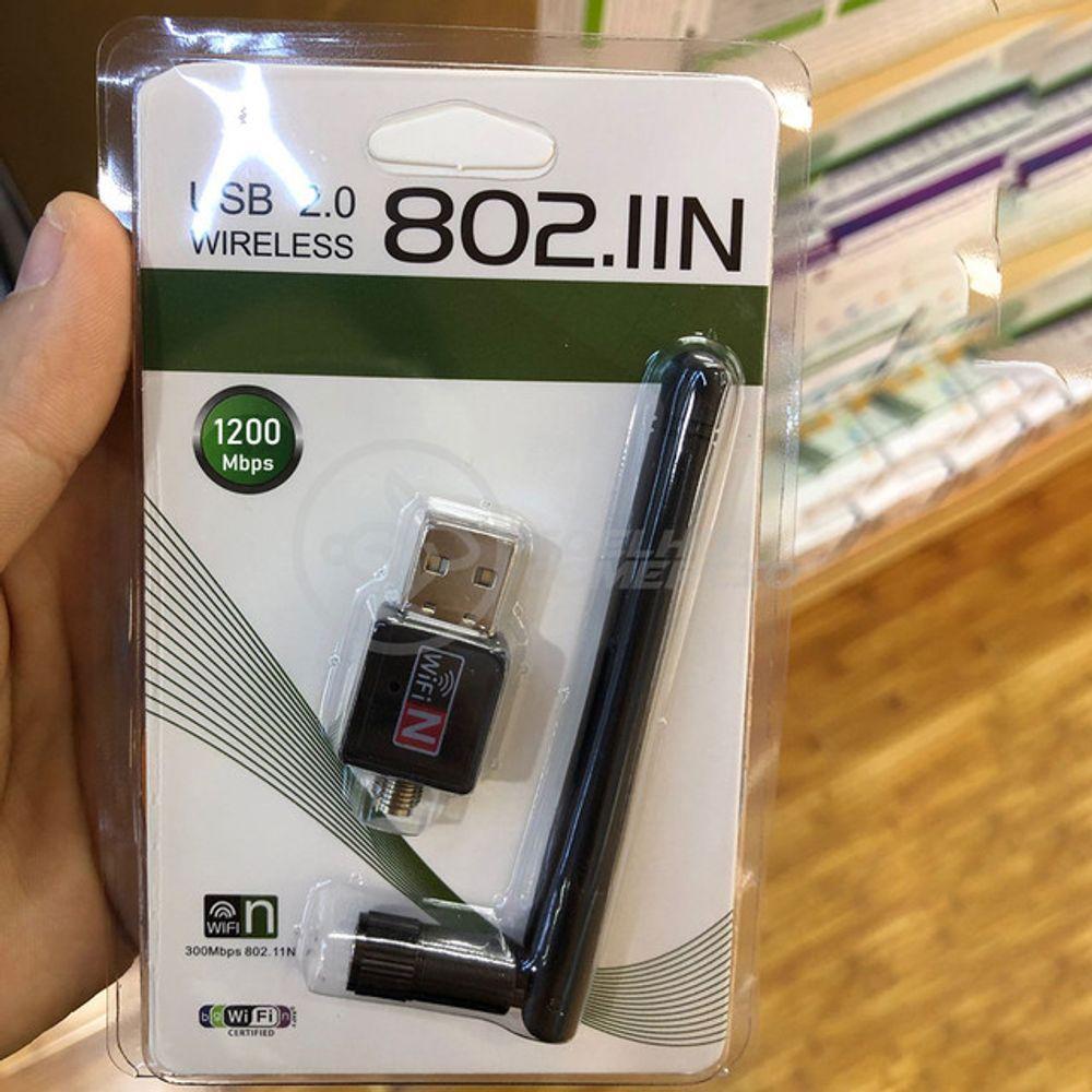 Antena Usb 2.0 Receptor De Wifi Wireless Internet Sem Fio 1200Mbps 802.Inn Pc Notebook 51 - 2