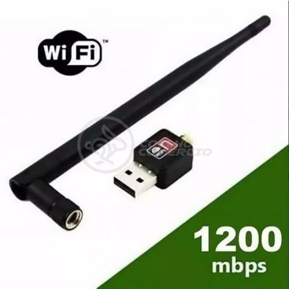 Antena Usb 2.0 Receptor De Wifi Wireless Internet Sem Fio 1200Mbps 802.Inn Pc Notebook 47 - 6