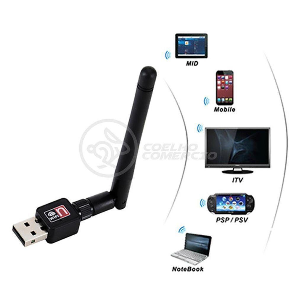 Antena Usb 2.0 Receptor De Wifi Wireless Internet Sem Fio 1200Mbps 802.Inn Pc Notebook 38 - 1