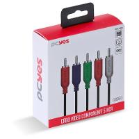 Cabo 5 Rca Macho Para 5 Rca Macho Video Componente 2 Metros - P5R-2 - 2