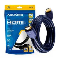 Cabo Hdmi Aquario 2.0 4K 3D 19 Pinos 5 Metros - 4K05 - 1