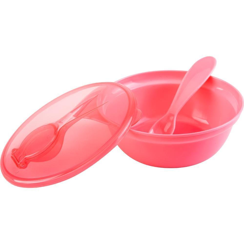 Bowl Com Tampa E Colher Rosa - 1