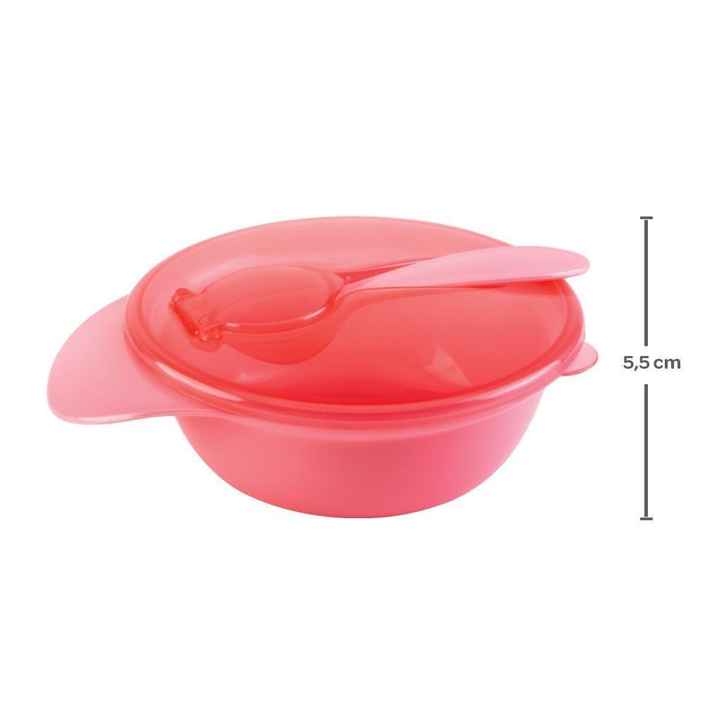 Bowl Com Tampa E Colher Rosa - 2