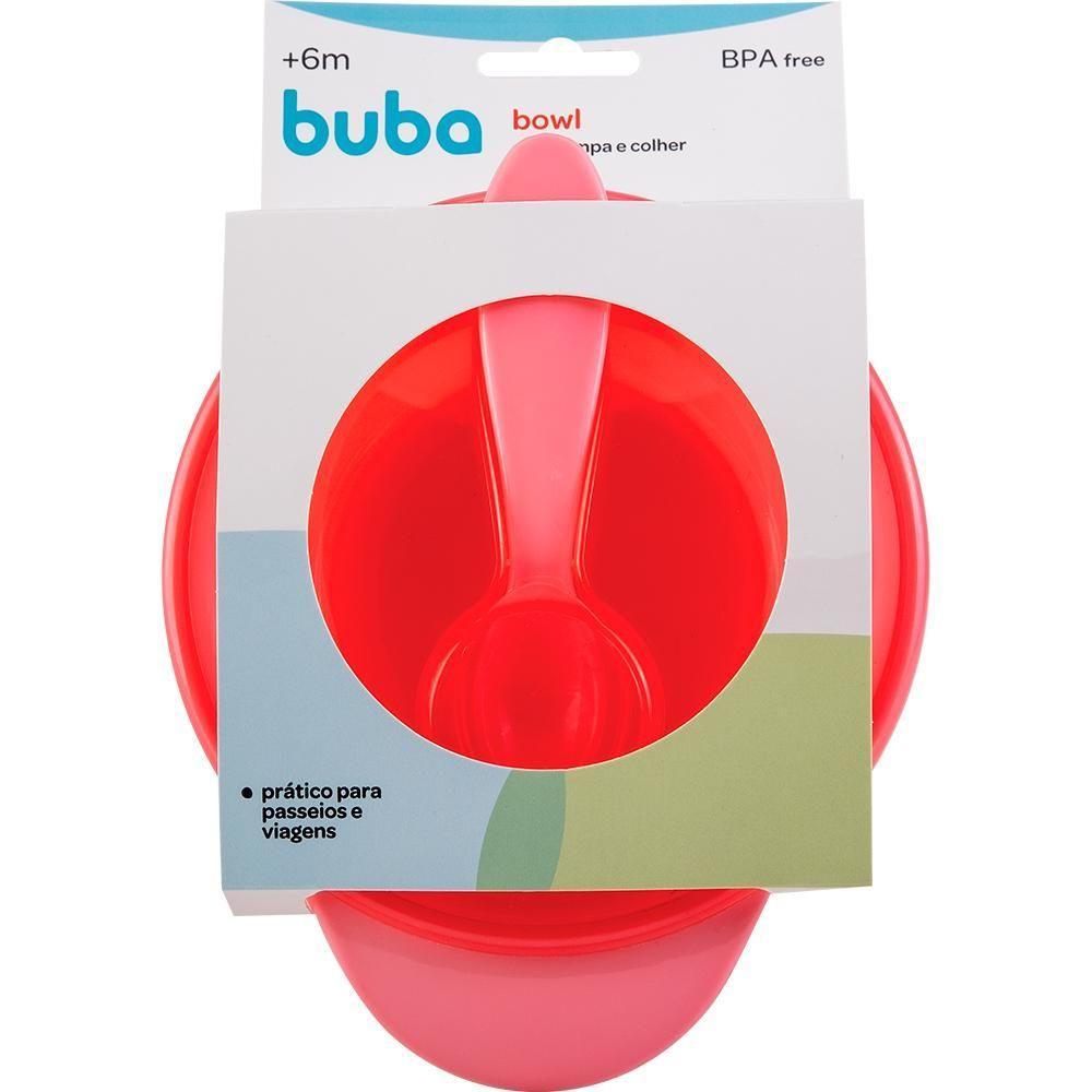 Bowl Com Tampa E Colher Rosa - 3