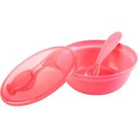 Bowl Com Tampa E Colher Rosa - 1