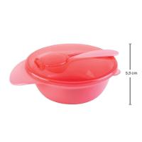 Bowl Com Tampa E Colher Rosa