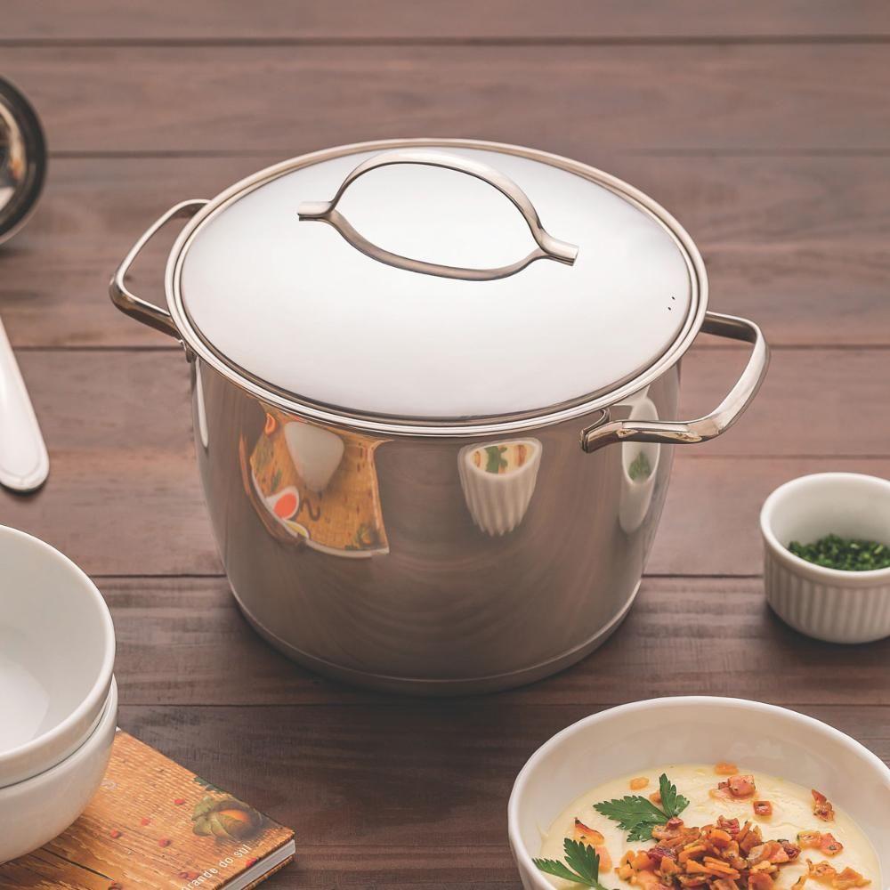 Caldeirão Allegra Em Aço Inox Com Fundo Triplo 24 Cm 7,5 L - Tramontina 62655240 - 3