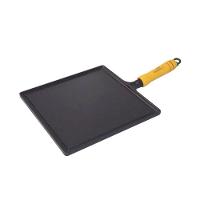 Bifeteira de Ferro Fundido Quadrada Lisa 22cm Rig Fundidos - 2