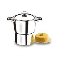 Cuscuzeira 16cm De Diâmetro (19cm Total) Estrutura 100% Em Polido Sem 2l Linha Lyon Inox - 1