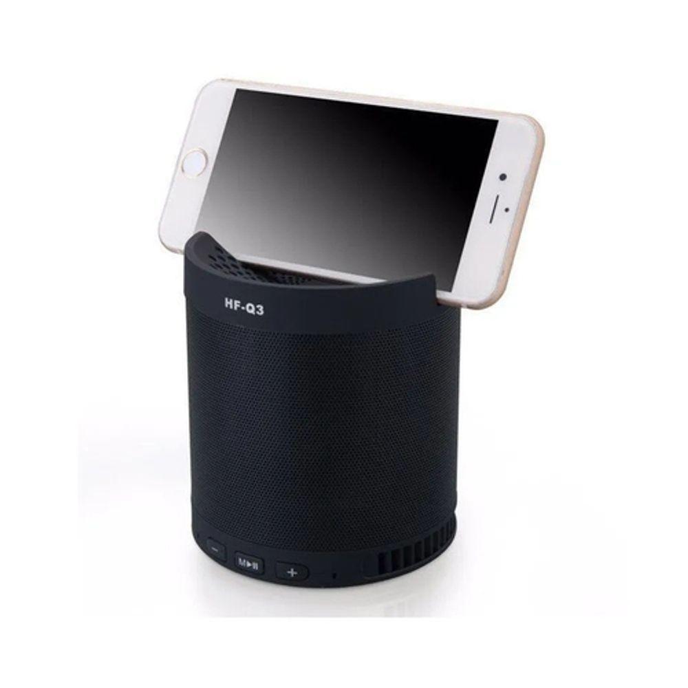 Caixa De Som Bluetooth Receptor Caixinha Wireless Mp3 Usb C/base Celular Preta - 1