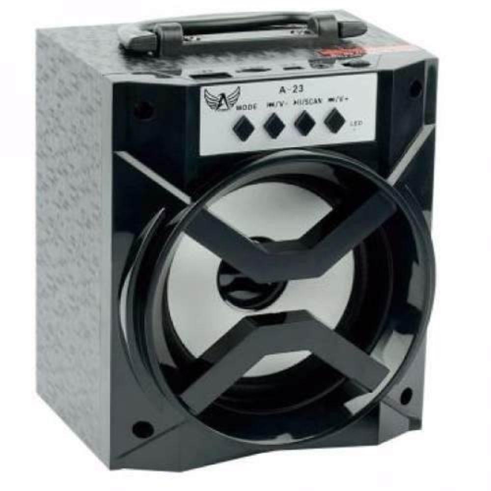 Caixa de Som Bluetooth Portátil D-bh1019 Aero com Rádio Fm Usb Tf Preto - 2