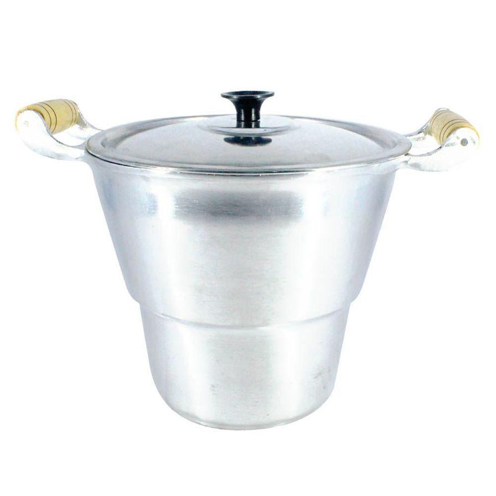 Cuscuzeiro Panela Alumínio Fundido Polido Gigante N20 - 1