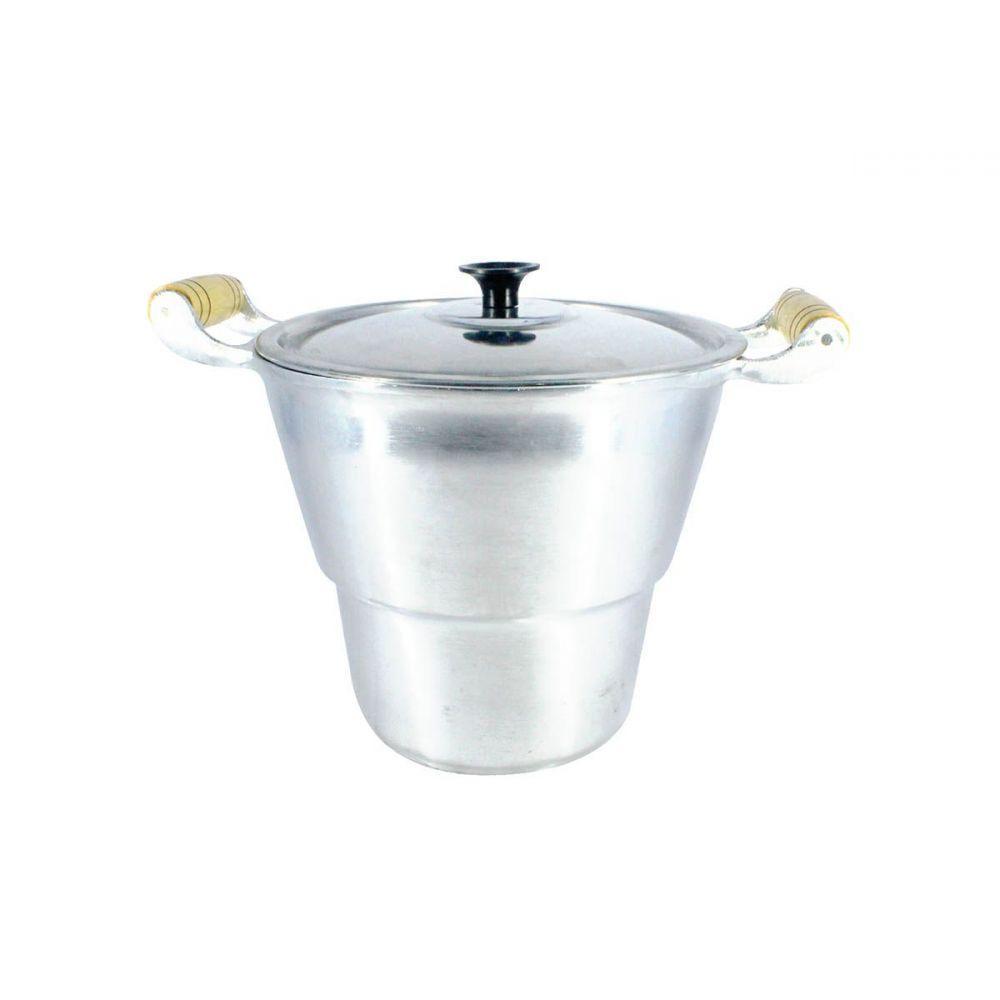 Cuscuzeiro Panela Alumínio Fundido Polido Gigante N20 - 2