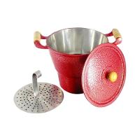 Cuscuzeiro Panela Alumínio Fundido Craqueado Vermelho N20 - 2