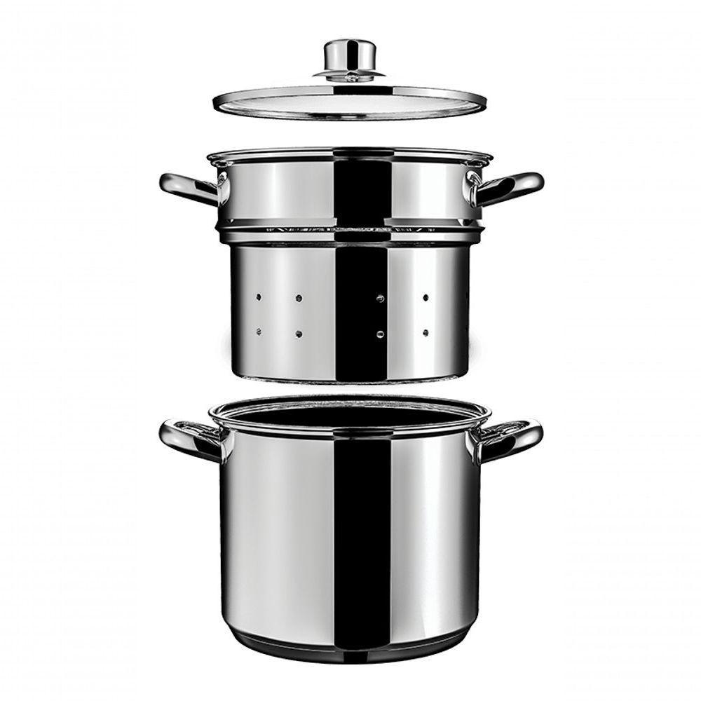 Espagueteira Savoy - Brinox Caldeirão ø20 X 17cm 5l X Cozi 20 X 16,8cm 4,8l - Brinox - 2