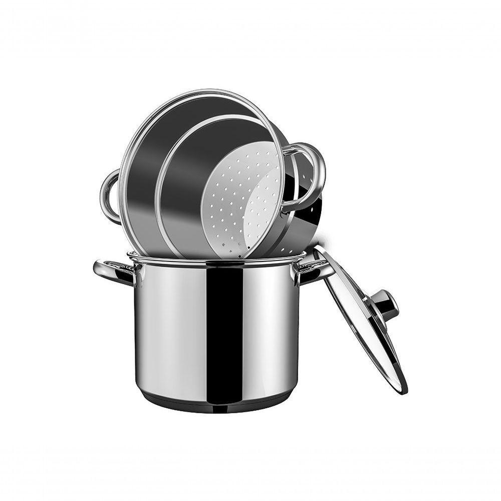 Espagueteira Savoy - Brinox Caldeirão ø20 X 17cm 5l X Cozi 20 X 16,8cm 4,8l - Brinox - 3