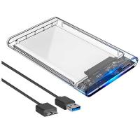 Case para Hd 2.5 Sata Usb 3.0 Transparente Slim Externo - 1