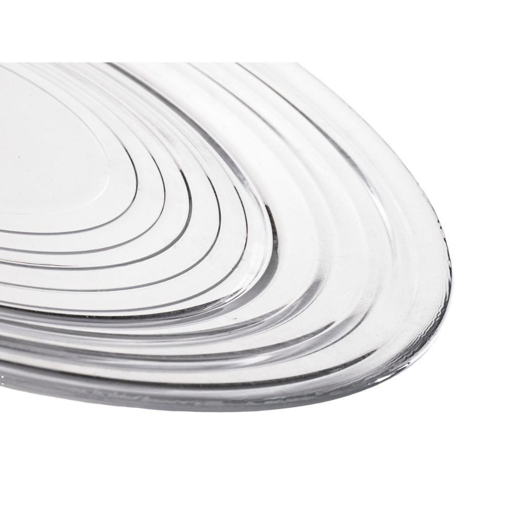 Jogo 2 Pratos Transparente Em Vidro 28cm Aino Aalto Iittala - 2