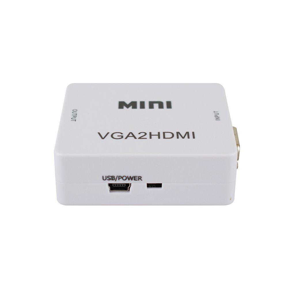 Conversor Evus Vga Para Hdmi Com Porta Entrada P2 3,5Mm C-083 - 1