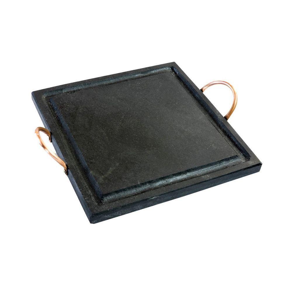 Kit 3 Grelha 06 Molheiras Em Pedra Sabão E Suporte G 25x25cm - 4