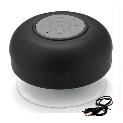 Mini Caixa de Som com Bluetooth e Microfone Resistente à Àgua Cor Preto