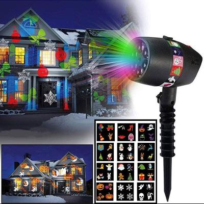 Projetor Led Holografico Luz Natal Usb Ou Tomada 12 Slides