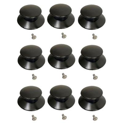 Kit 9 Pegador Puxador Panela Tampa Vidro E Ferro E Parafuso