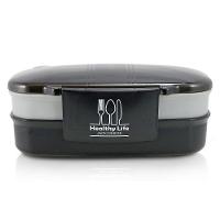 Kit Fitness Bolsa Térmica Com Marmita 2 Andares E Garrafa Preto/marrom - 17