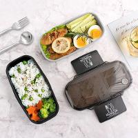 Kit Fitness Bolsa Térmica Com Marmita 2 Andares E Garrafa Preto/marrom - 33