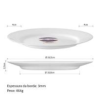 Luminarc Everyday Prato Raso 3X27X27Cm Vidro Temperado Branco 6Pç