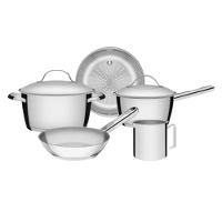 Panela Allegra Conjunto Com 5 Peças Em Aço Inox - 1