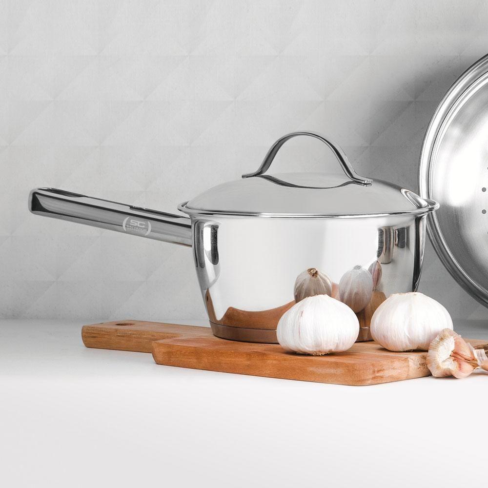 Panela Allegra Aço Inox Fundo Triplo Fogões De Indução 16 Cm 1,5 L - Tramontina 62651161 - 4