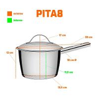 Panela Caldeirão Com Cabo Allegra Aço Inox Fundo Triplo 16 Cm 2,1l Pita8 - Tramontina 62657160 - 3