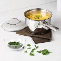 Panela Caldeirão Com Cabo Allegra Aço Inox Fundo Triplo 16 Cm 2,1l Pita8 - Tramontina 62657160