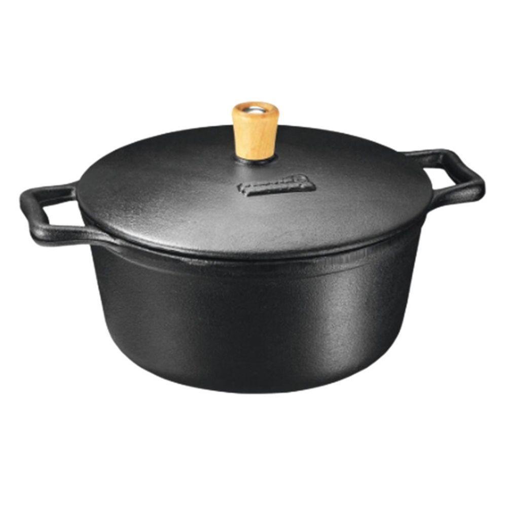 Panela De Ferro Fundido Caçarola De 5 Litros Redonda - 1