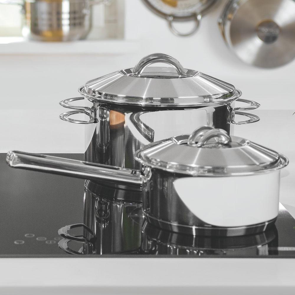 Panela Em Aço Inox Linha Solar Fundo Triplo 16 Cm ø 1,4l Pit7 - Tramontina 62501160 - 5