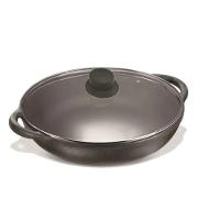 Panela Parmegiana de Ferro Fundido com Tampa de Vidro 22cm - 1