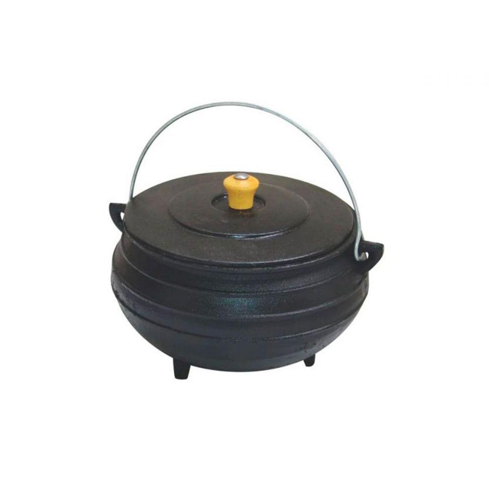 Panela Tripé de Ferro Fundido com Tampa Capacidade 3L - 2