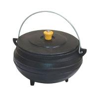 Panela Tripé de Ferro Fundido com Tampa Capacidade 3L - 1