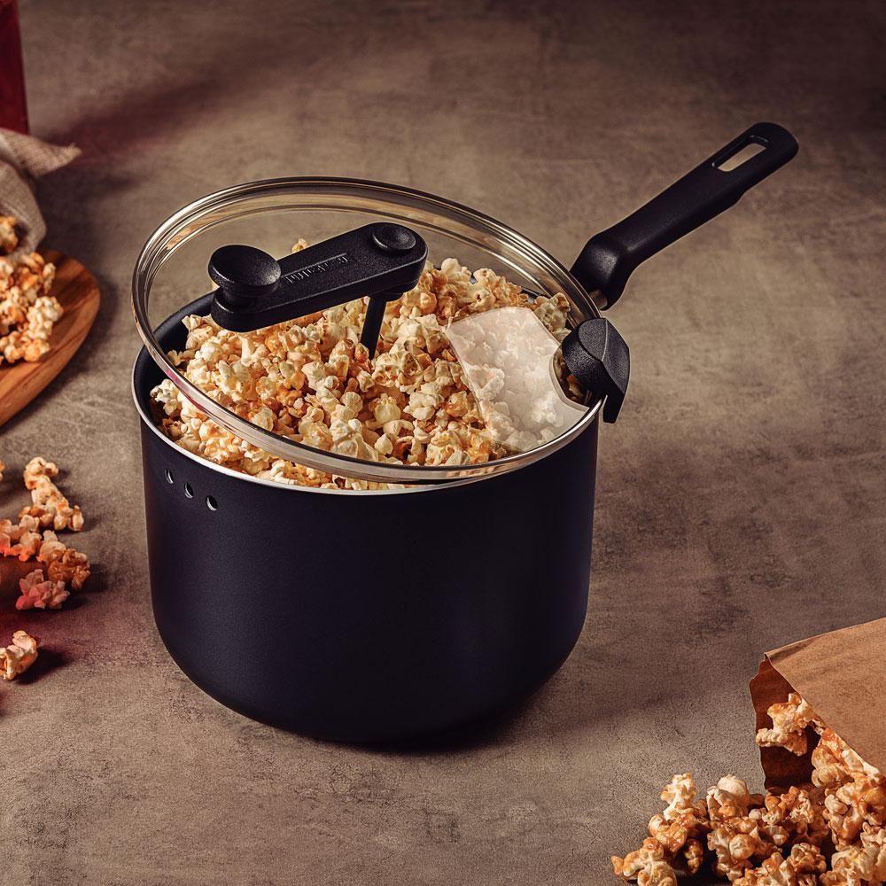 Pipoqueira Loreto Em Alumínio Antiaderente Starflon Grafite 20 Cm 3,5 L - Tramontina 20387020 - 2