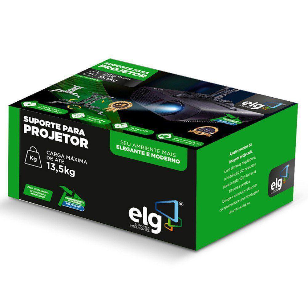 Suporte Para Projetor De Teto Modelo Pro100 Elg Preto - 2