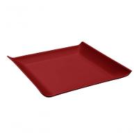 Prato Quadrado Casual Pequeno Cozy 16 X 16 X 2,5 Cm Vermelho Bold Coza - 1