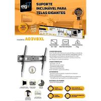 Suporte Tv Inclinável 55 A 100 A03v8xl Elg Telas Gigantes